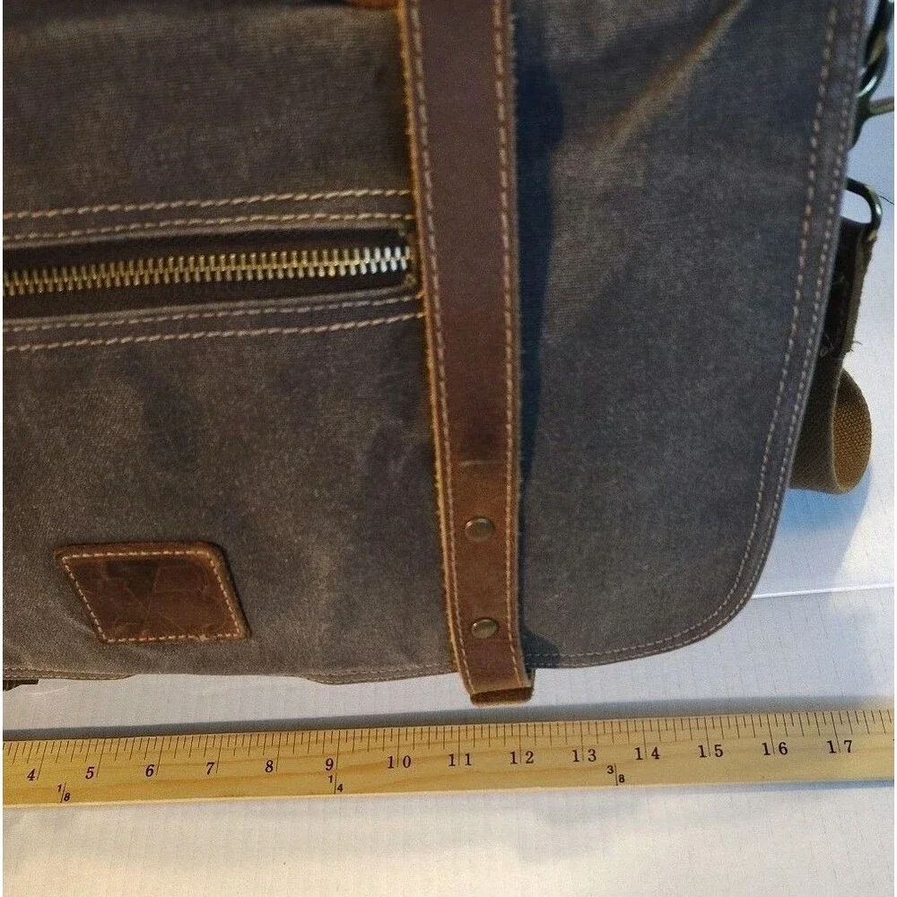 Canvas Shoulder Crossbody Bag Satchel 15.6